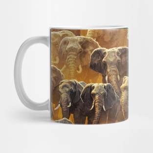 Majestic Herd of Elephants Mug